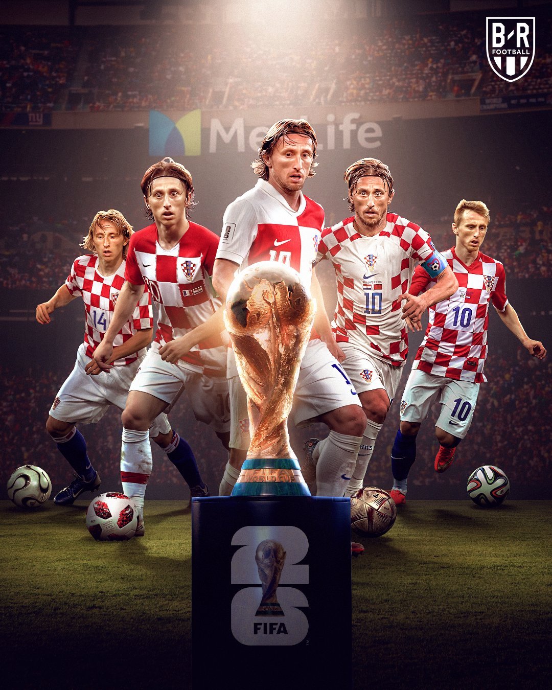 恭喜莫德里奇&克罗地亚队晋级2026世界杯！！莫德里奇第五次参加世界杯，传奇！?