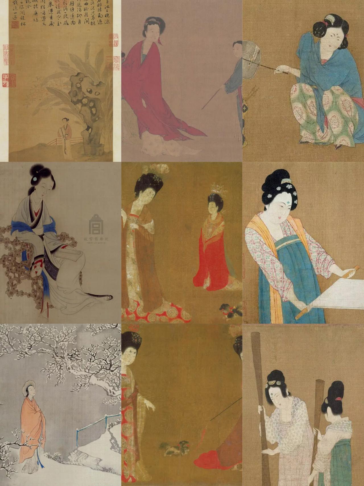 老祖宗的审美有多绝？仕女图跨越千年，道尽东方女性的美之变迁
 
从盛唐的丰腴雍容