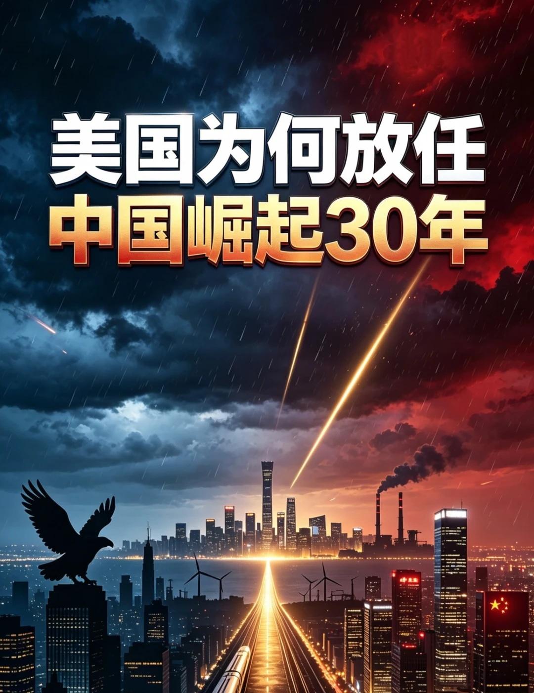 美国眼睁睁看着中国崛起，绝非失误！
没有所谓的手下留情！美国放任中国崛起三十年，