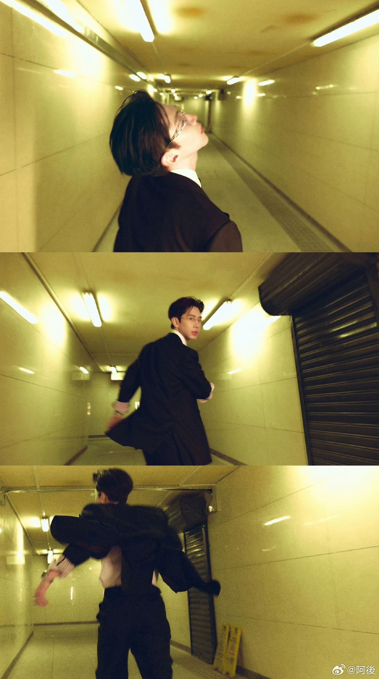 阳光男大今天变成矜贵公子哥了 微博之夜费启鸣一出场就吸睛！黑西装版型利落干净，整