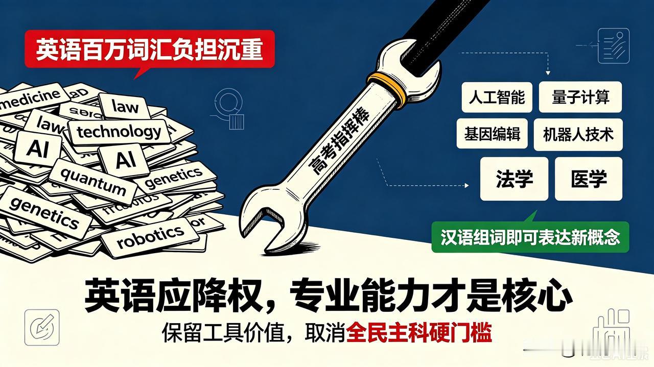 驳：胡锡进关于高考英语主科地位的蠢才论
 
《牛津英语词典》收录词条60万以上，