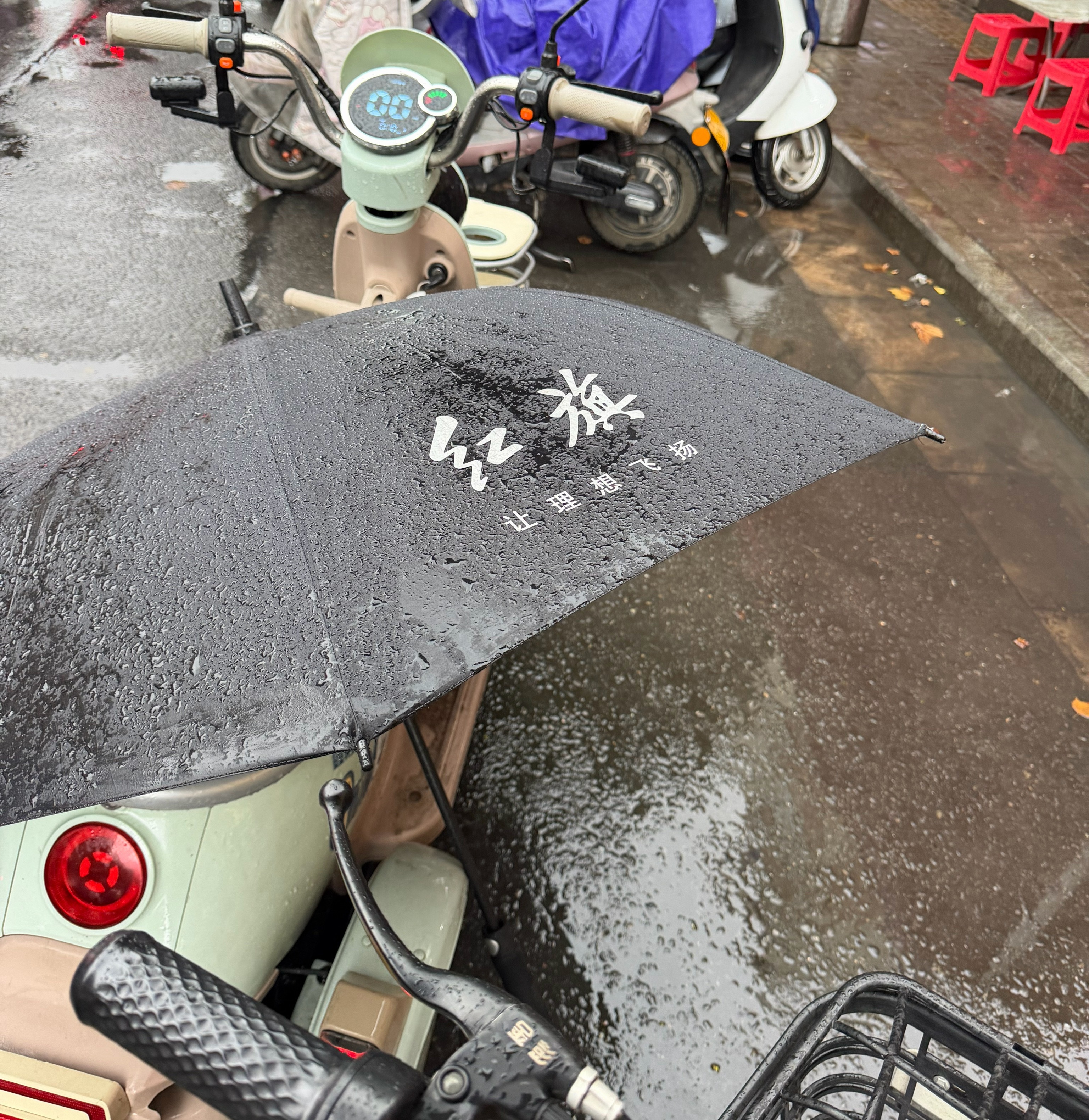 这把伞挺有意思的红旗，让理想飞扬 [不愧是你] ​​​