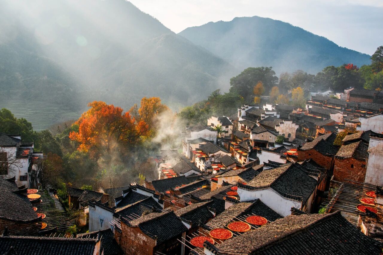 有一种秋天，叫婺源篁岭🍂“梯云人家”独有的乡土浪漫 ​​​