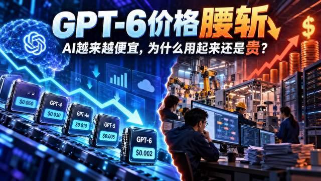GPT-6价格腰斩：AI越来越便宜，为什么用起来还是贵？