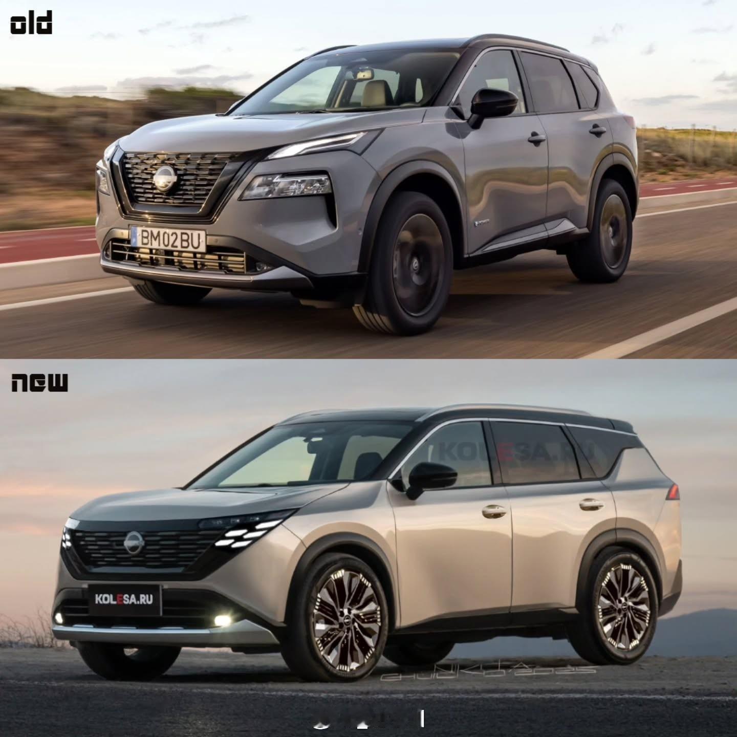 下一代日产奇骏谍照&渲染图 【新车渲染】下一代日产奇骏谍照 & 渲染图，和现款相