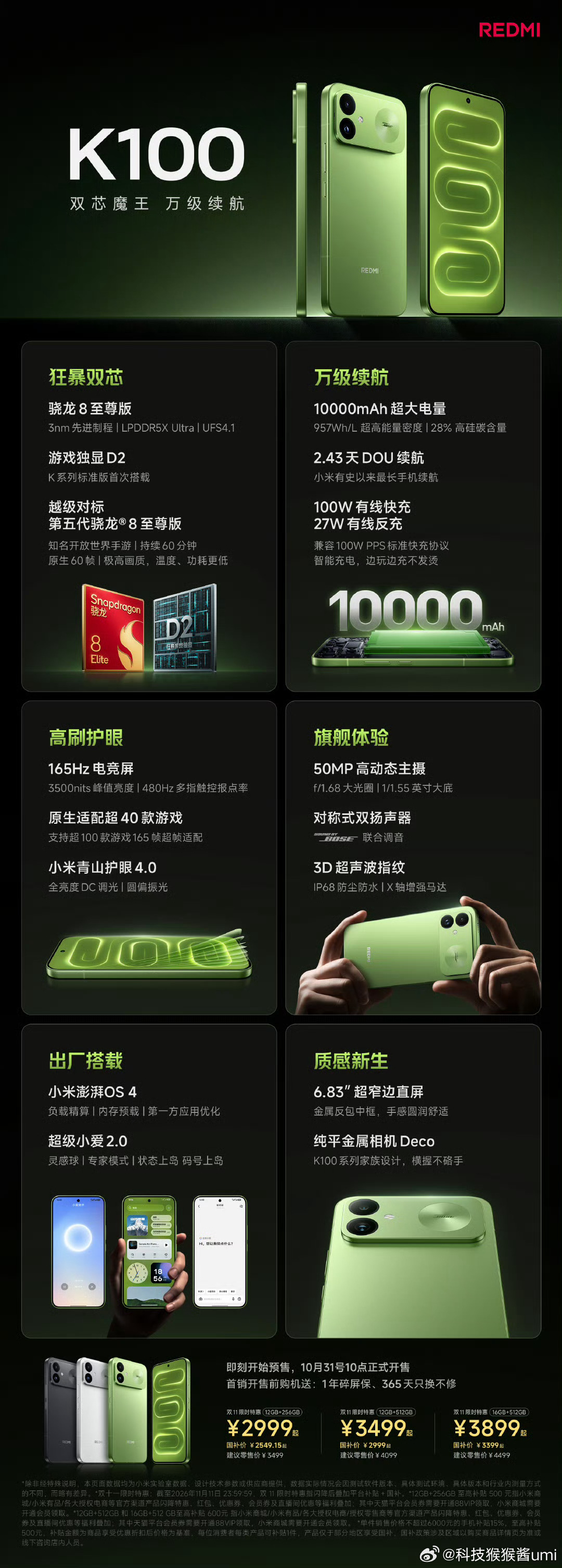 红米K100发布了，感觉如何[哆啦A梦吃惊] ​​​