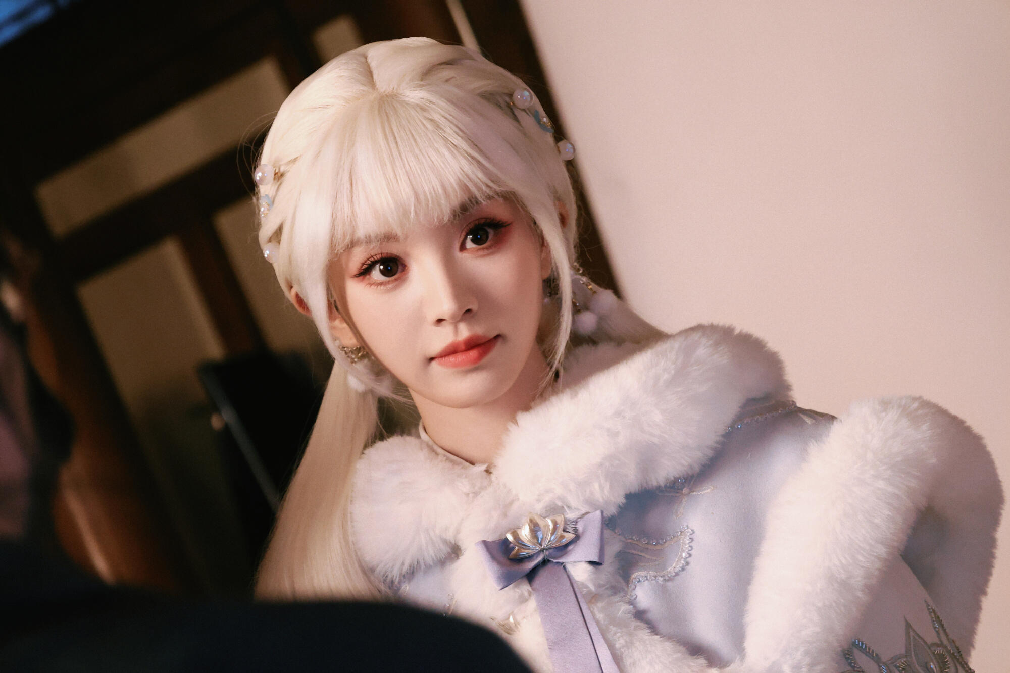 小田白发双马尾和平精英你太会选人了 