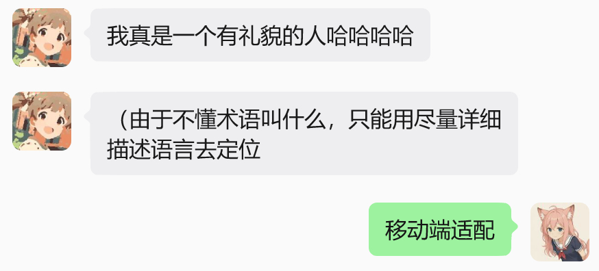 虽然管理员不太懂技术，但起码我看了她发出去的提示词也能理解是在表达什么意思。既然