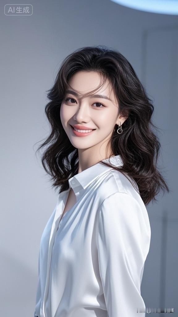 温柔甜美的白衬衫女孩，微笑面对生活✨