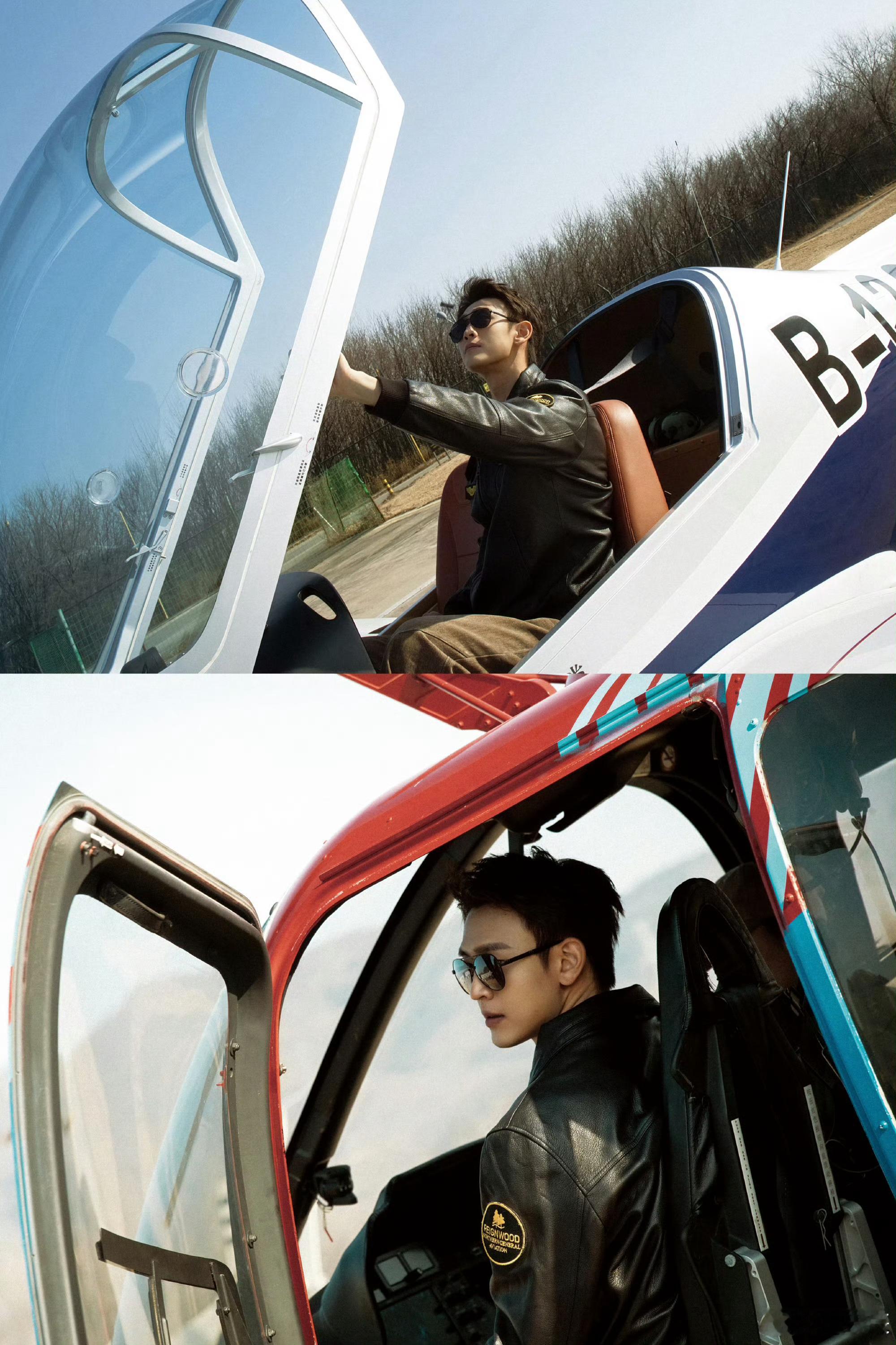 谁给王天辰递个军旅文的本子吧 这组飞行员造型直接帅到我心巴上！简直是天选军旅文男