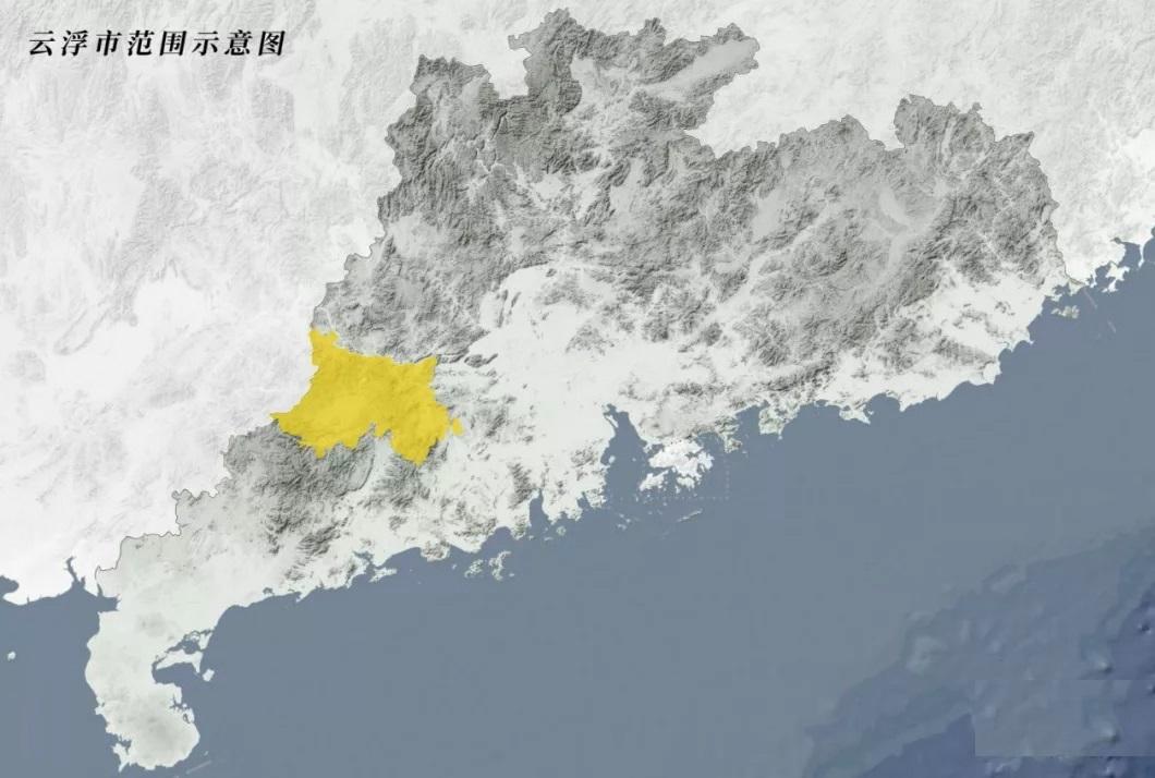 【地图】广东省云浮市位置图