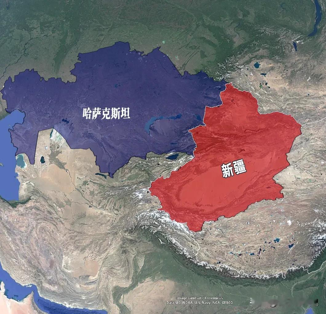 看了哈萨克的煤炭总产量，再看新疆的煤炭产量，差距断崖！
你敢信吗，地盘比新疆还大
