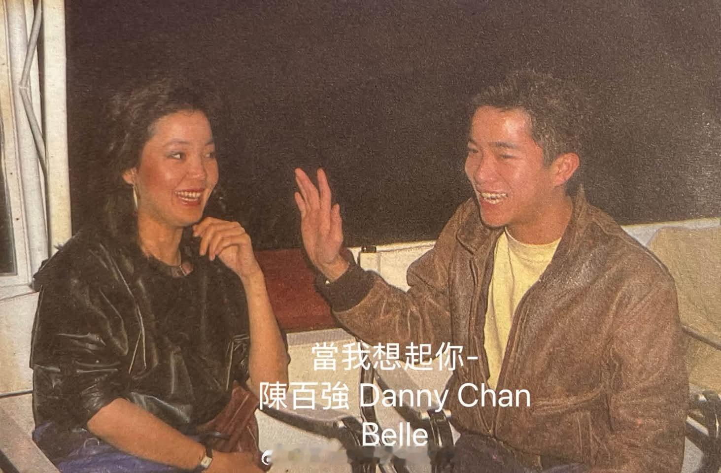 1982年12月，与陈百强。（FB）邓丽君邓丽君陈百强陈百强