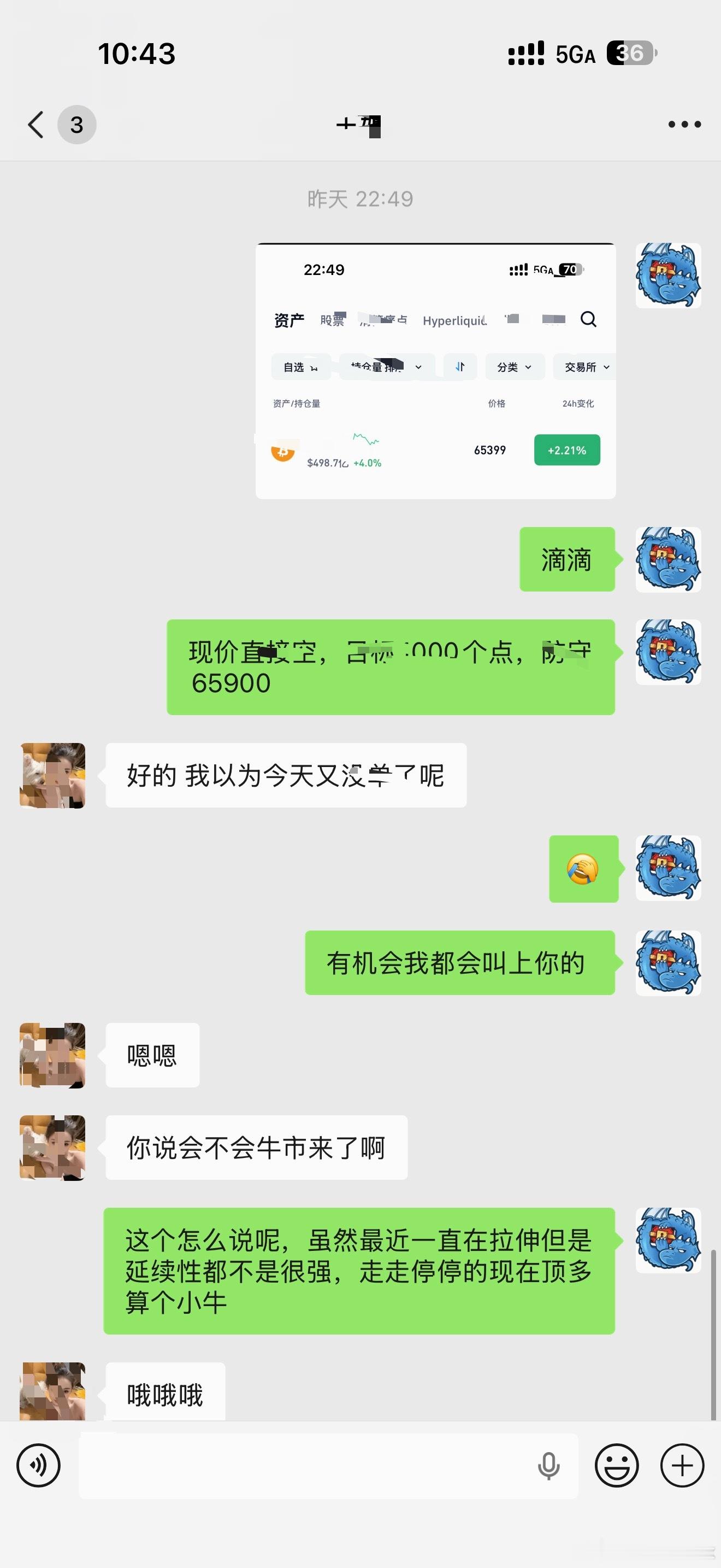 这算不算精准一说，顶到64300了。比特币btc