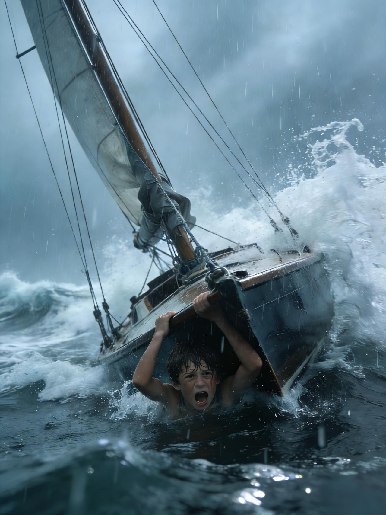 央视点赞的“狠心”教练：10岁男孩雨中翻船，不伸手却教他一生受用的本事

暴雨倾