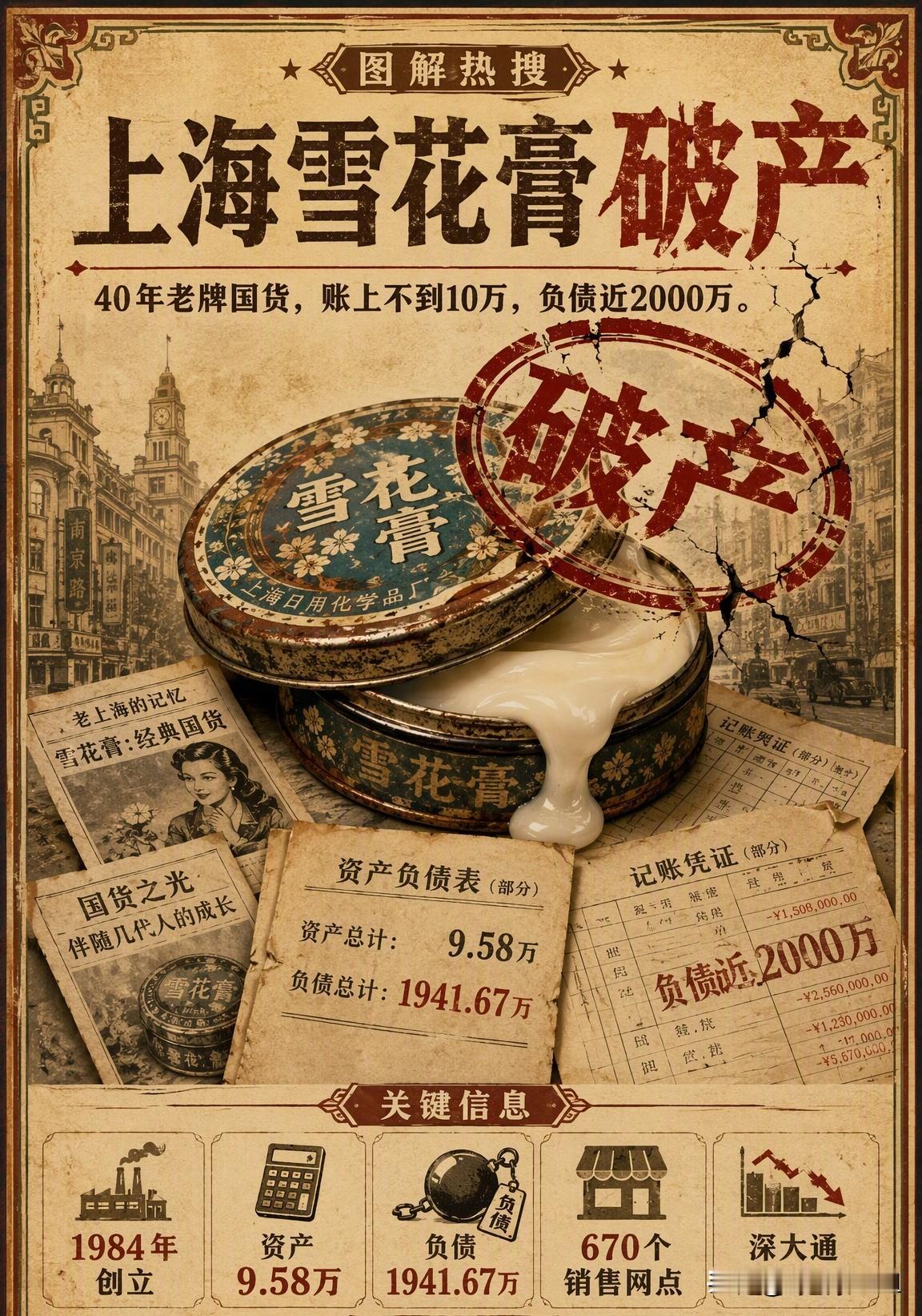 不敢想象，承载几代人、特别是我们70后记忆的老牌国货“上海雪花膏”也要正式退场了