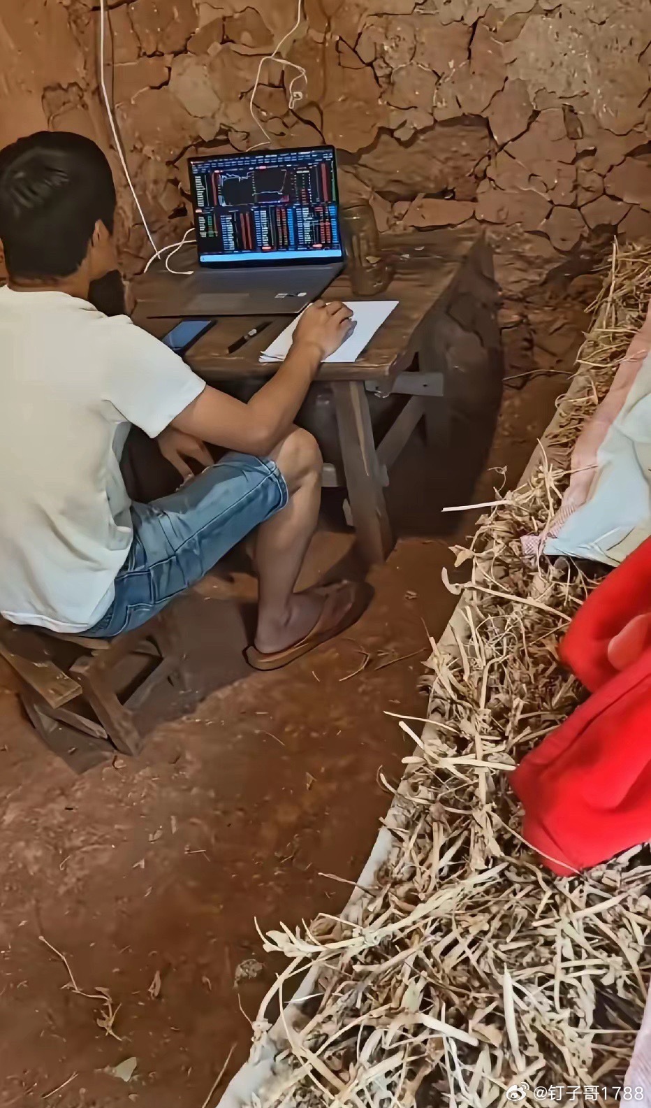 学会炒股之前这哥们应该是别墅靠海 ​​​