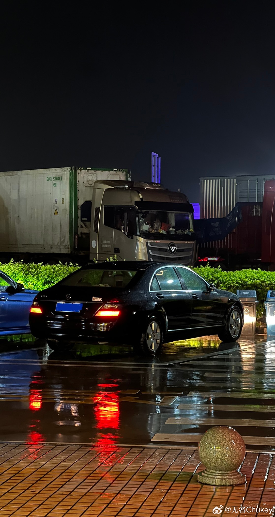 好可怕，一路暴雨，路都看不清 清远·清新服务区