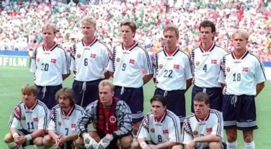 还记得这支世界杯劲旅么？1994年世界杯，挪威队在外围赛绝对是一匹黑马，成绩比荷