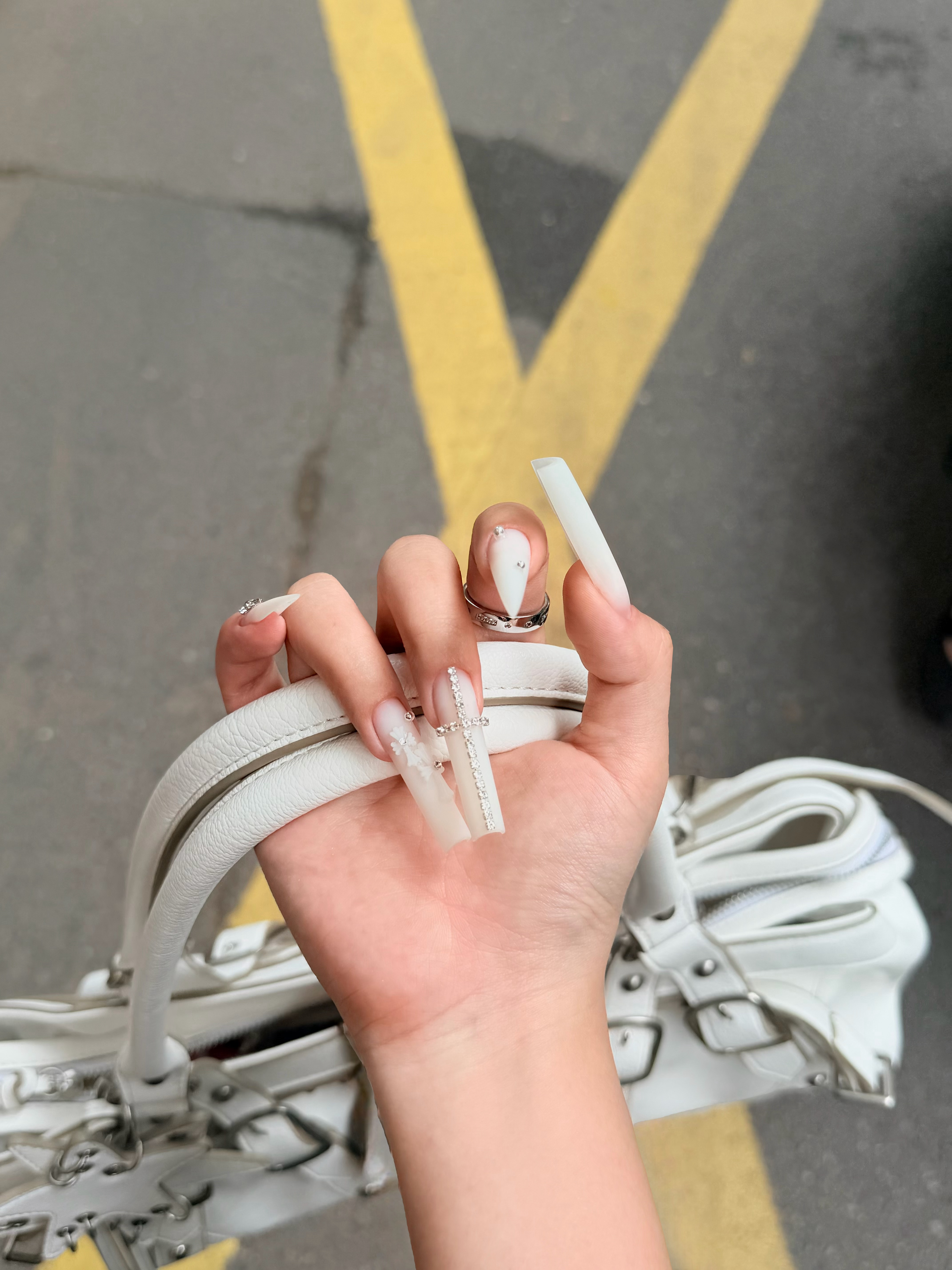 ♡my new nails💅🏻美美观战世界杯