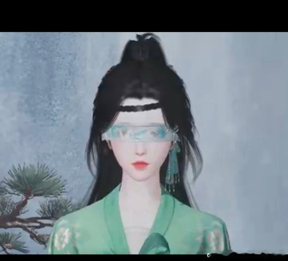 #一梦江湖[超话]#这是选的捏脸不好看，还是面纱把眼睛弄变形了 ​​​