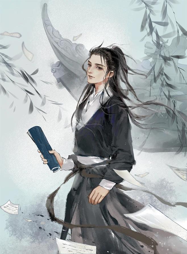 下联：狂生口内一把刀。

（图片来自网络）