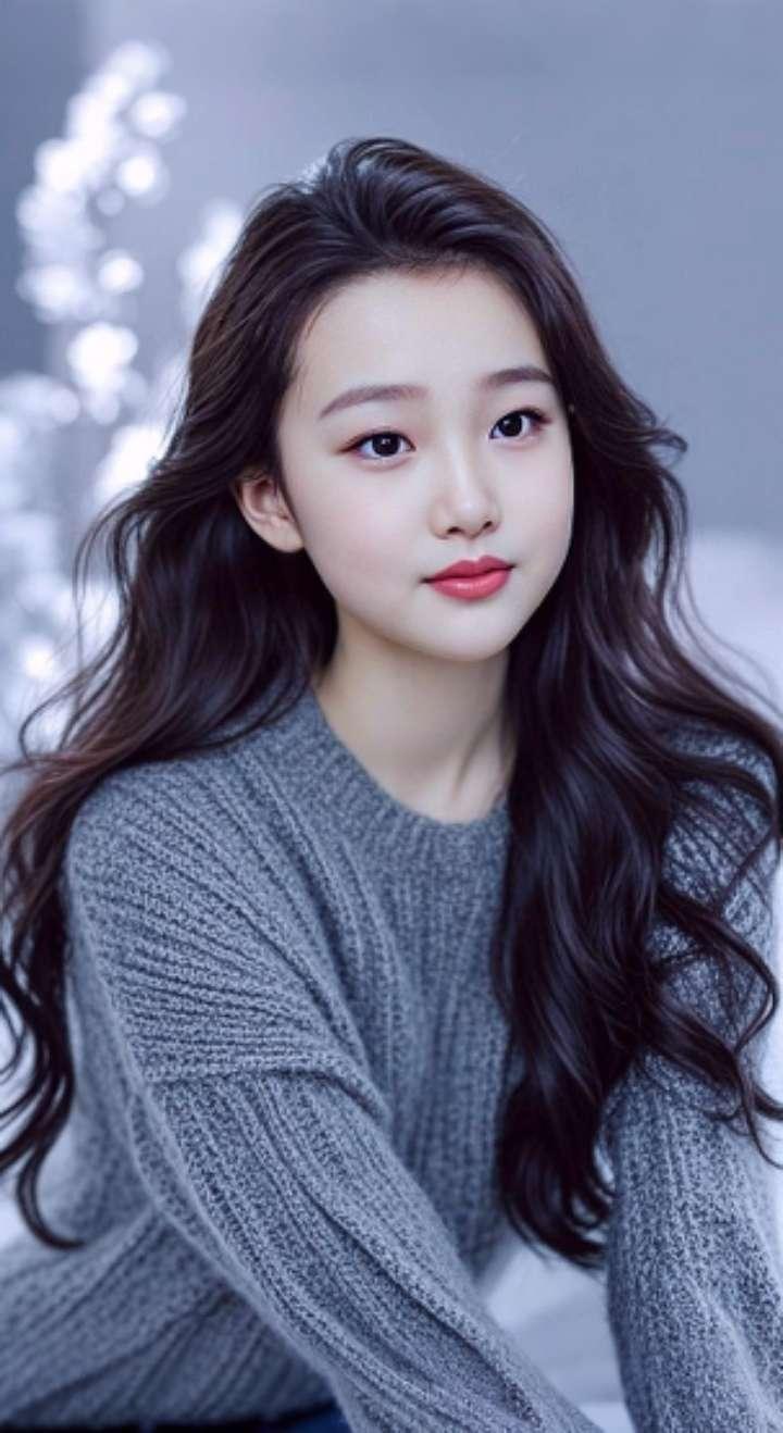 AI扩图 AI墨韵佳人