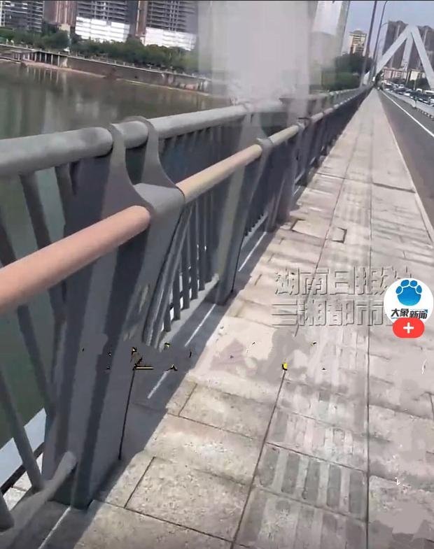 救人的教练真的很了不起！6月2日清晨，长沙银盆岭大桥上车流不息、晨风吹拂江面，原