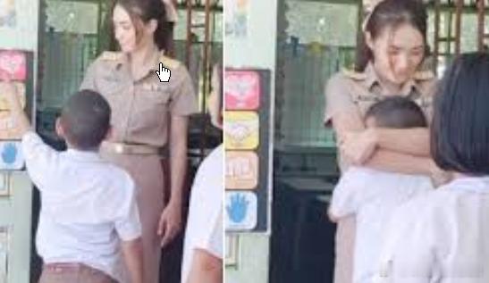 女生排队要抱抱 老师挨个送拥抱女生排队要抱抱 老师挨个送拥抱6月7日，重庆八中渝