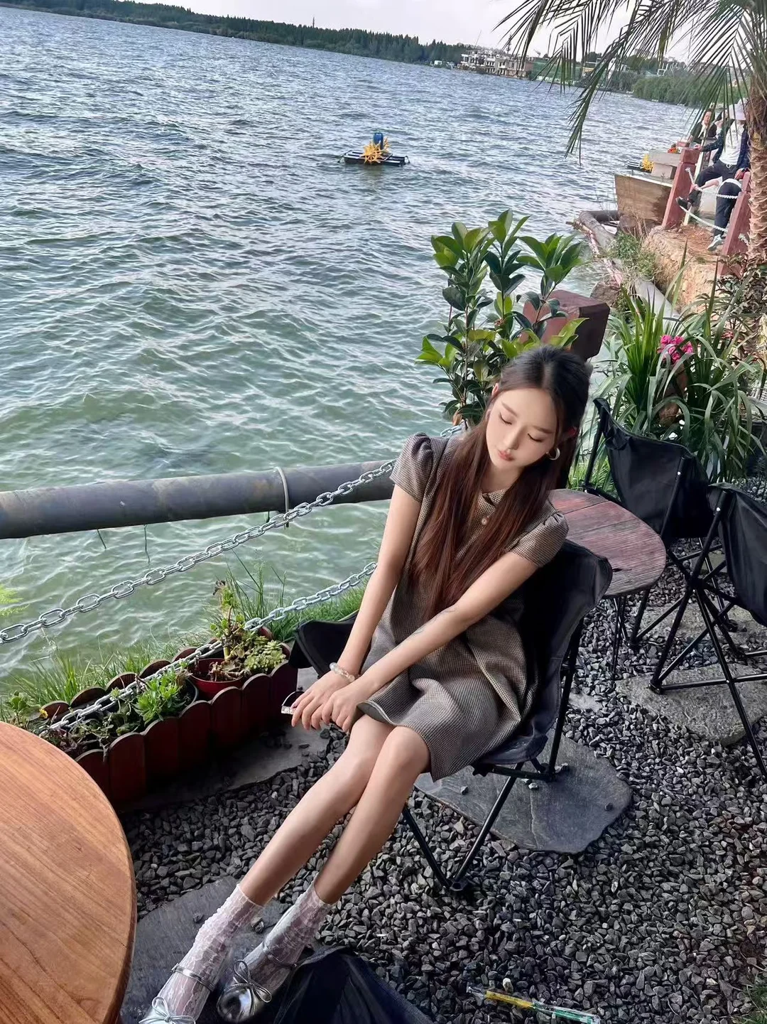 吹海边的风