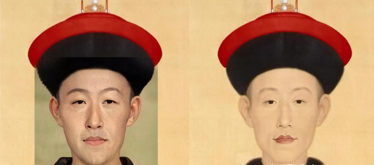 乾隆还原后很像男演员于震，后人都说乾隆一表人才，仪表堂堂，可是怎么没人说于震长得