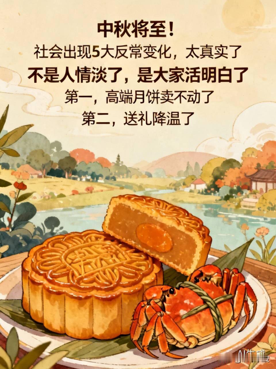 中秋将至！社会出现5大反常变化，太真实了

  中秋快到了，你发现没？
今年过节