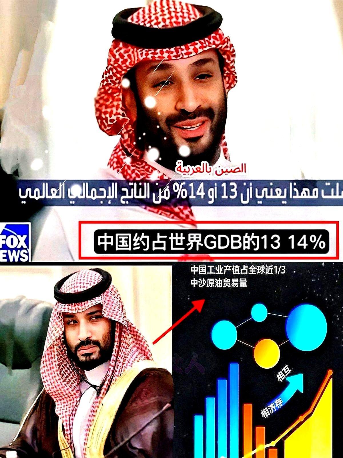 最近沙特王子说了句话，震惊了所有人！

他说