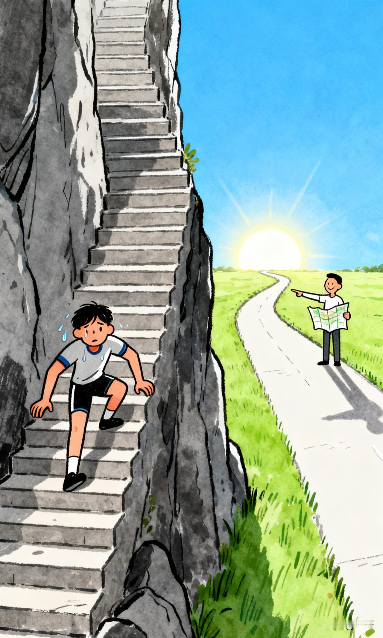 你认为努力重要，还是选择更重要？

人到中年才彻底醒悟：方向错了，努力全是白费；