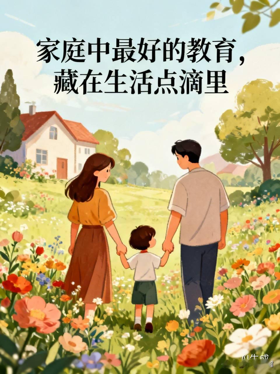 家庭中最好的教育，藏在生活点滴里。
父母以身作则很重要，你早睡早起、勤快有礼，孩