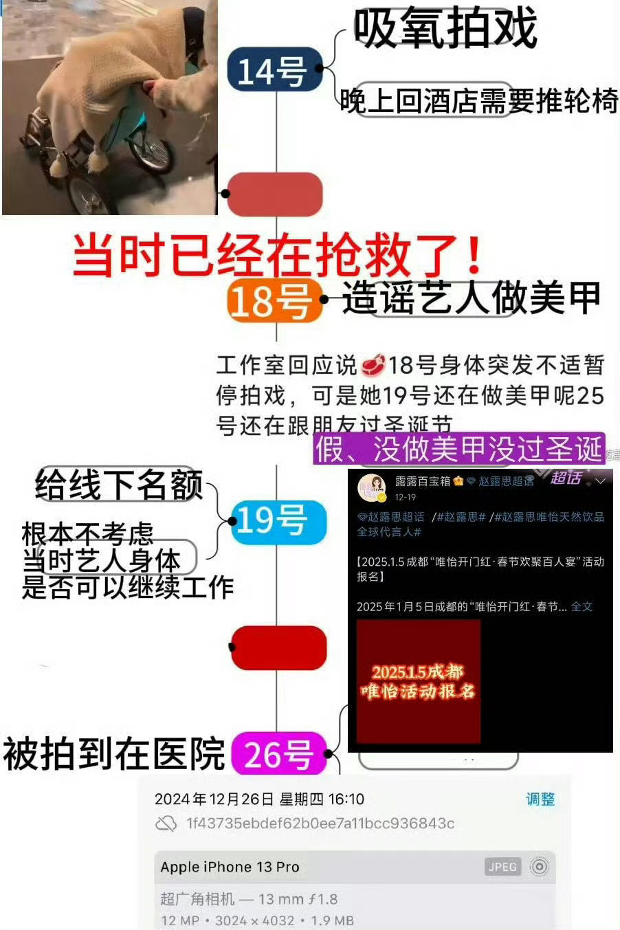 赵露思方对接发文 从十八号到现在，赵露思挺了过来人还在医院做恢复治疗，你邓科活着