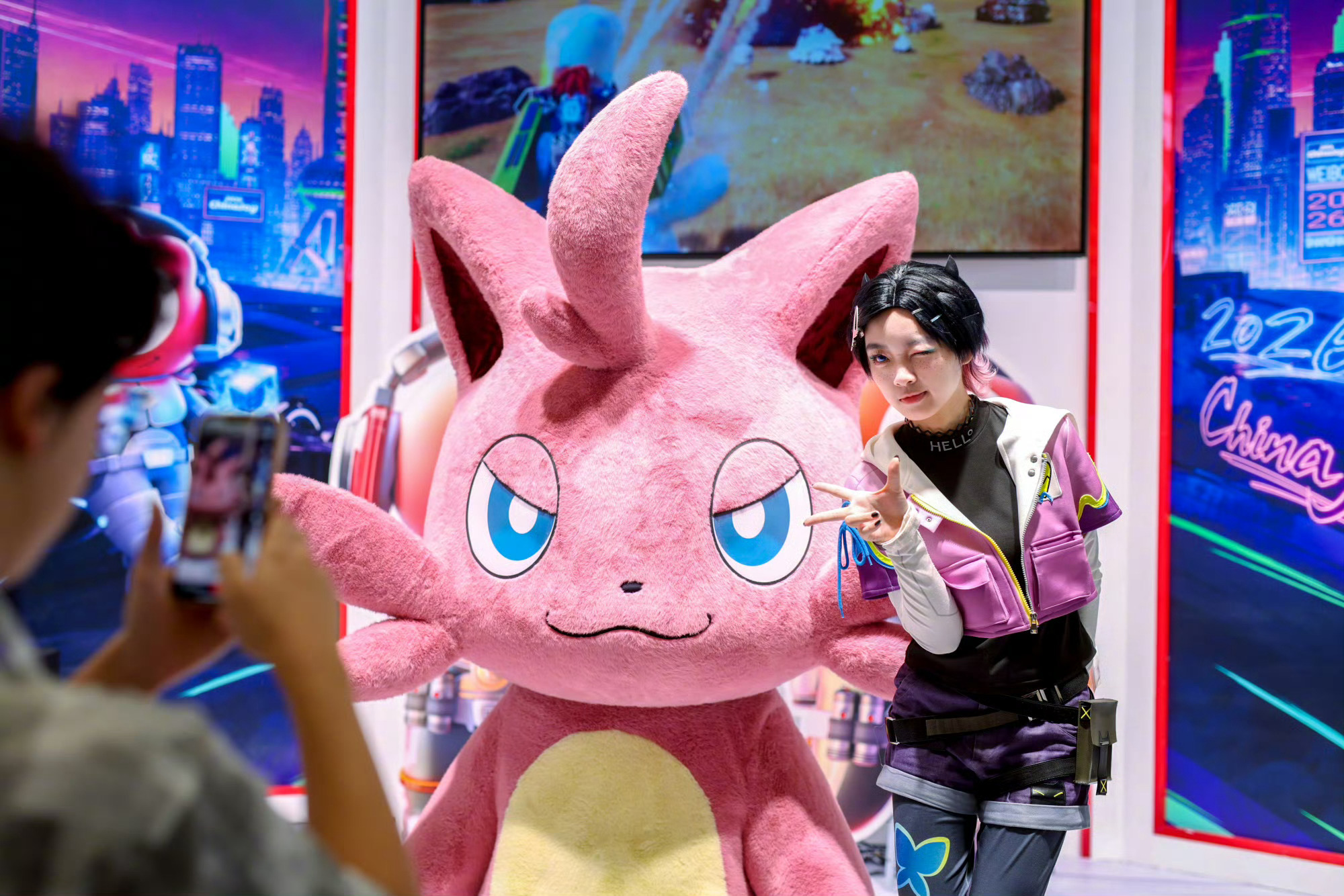 帕鲁捣蛋猫空降微博展台Chinajoy夏日cj逛站指南2026chinajoy 