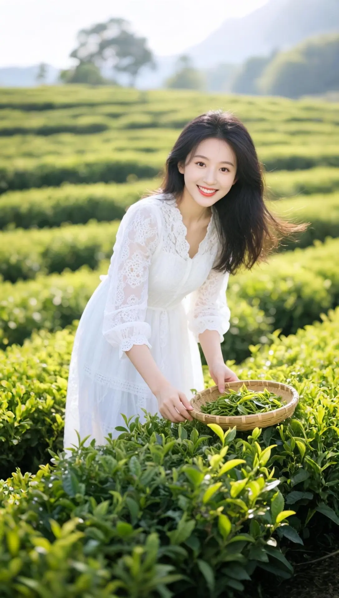 AI茶园清新写真 随变ai随便玩