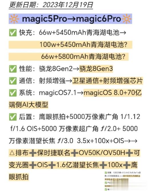 都跟保时捷合作了，那手机堆料能差的了吗？来看看Magic6 Pro对比Magic