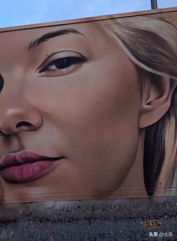 【一幅献给伊琳娜·扎鲁茨卡的大型壁画刚刚在劳德代尔堡揭幕。 她是一名23岁的乌克