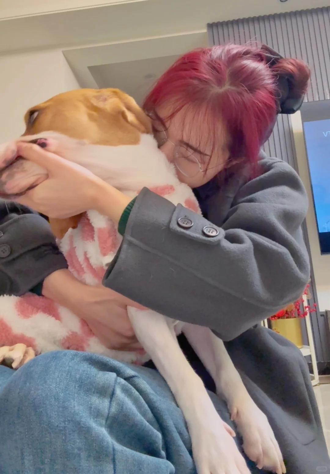 臭狗洗了澡后，香晕了我，被我狂吸