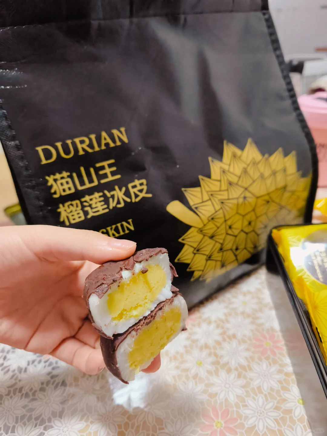 梦龙榴莲冰皮月饼🥮！还有谁没吃过！