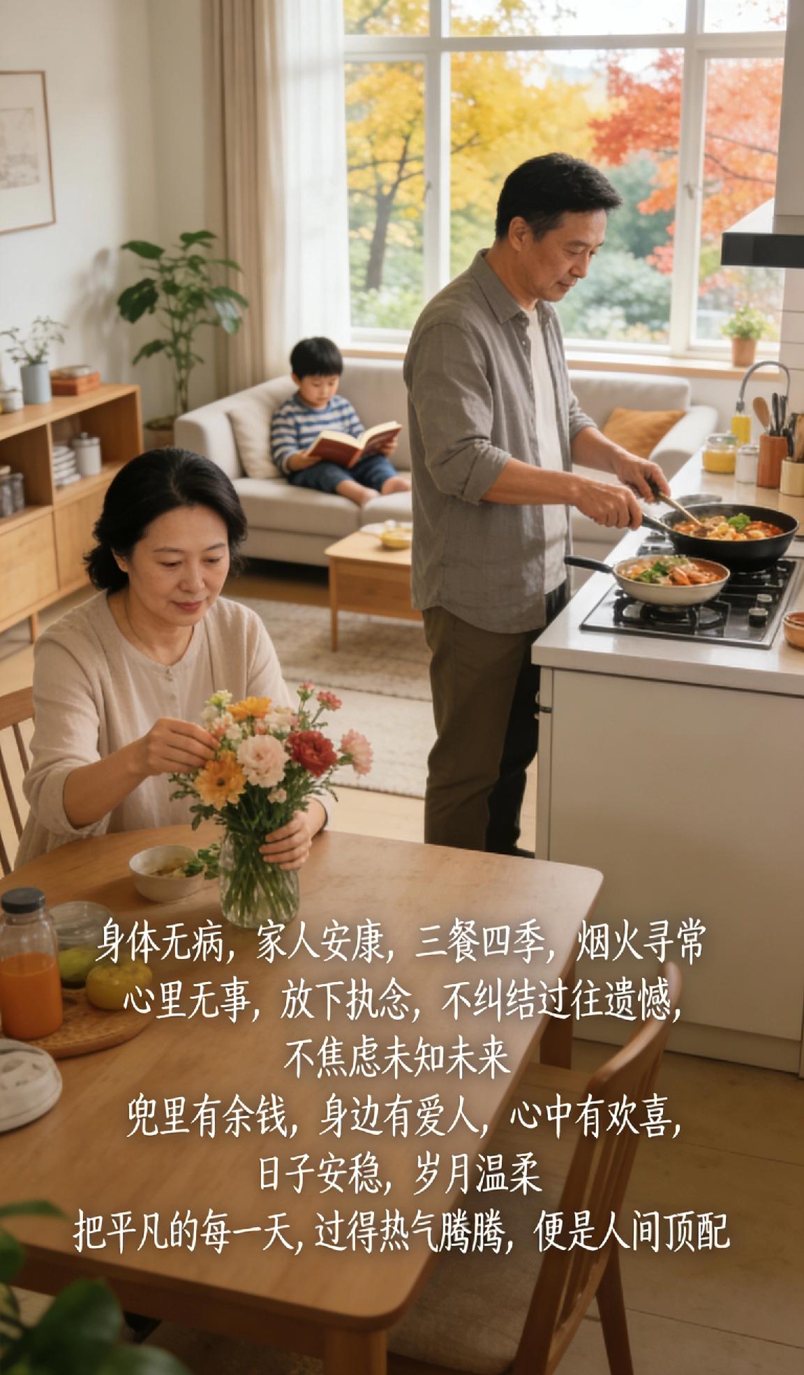 想开了,什么才是最好的生活? 
人这一生，慢慢想开才明白，最好的生活从不是大富大