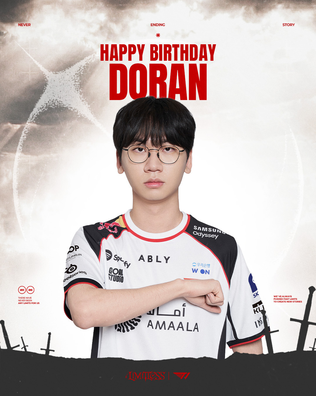 今天是选手的生日！Happy 'Doran' Day!🎂T1T1LOL