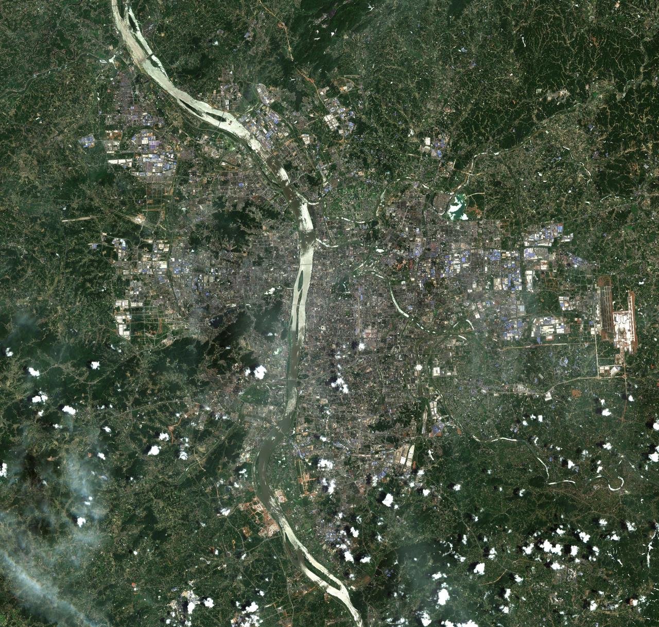 湖南省长沙市最新卫星图（6.12）