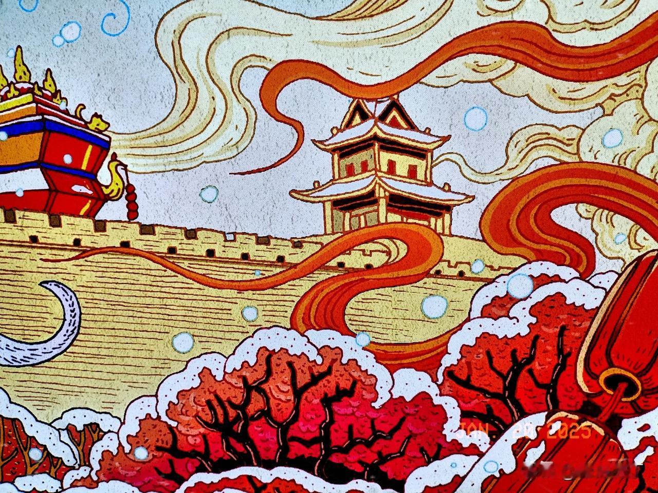 诚邀下联
春满九洲紫气来。