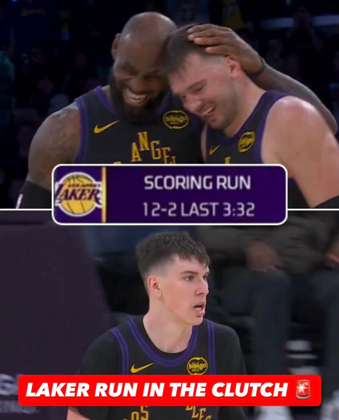 湖人在第四节末段一波流带走比赛，2026年保持不败！湖人2026开门红詹姆斯东契