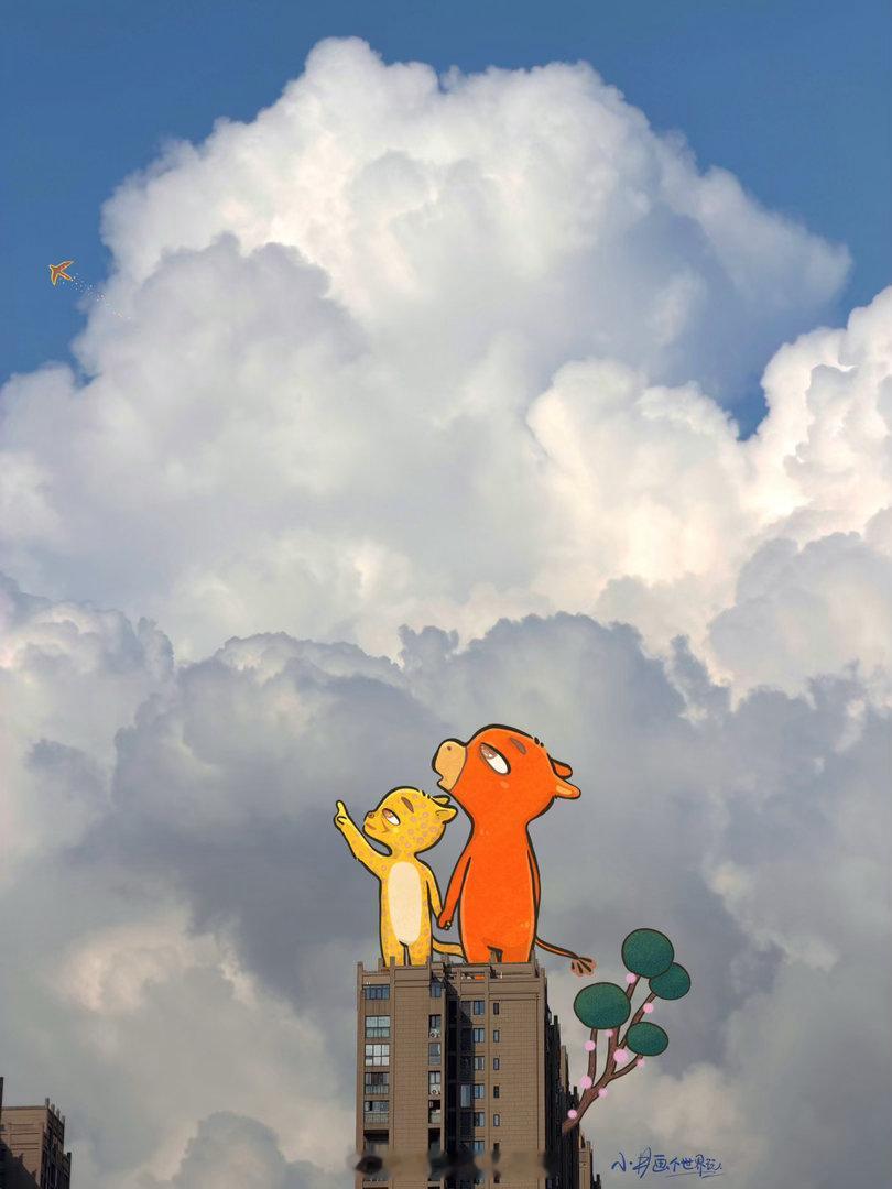 这个夏天，有人看见了自己的星火✨小井画个世界玩插画pad绘画电影牛来牛来豹拉