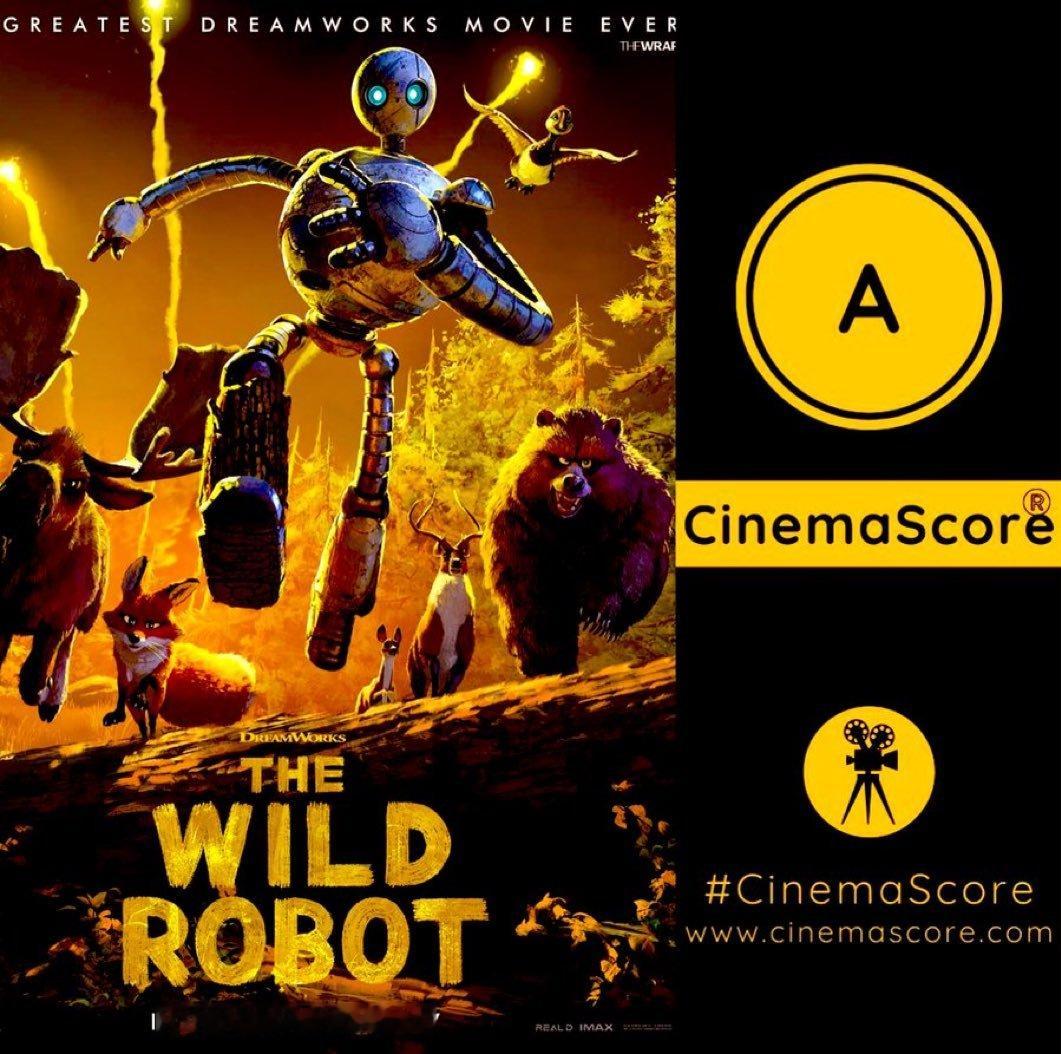 口碑爆棚！[打call]《荒野机器人》CinemaScore购票观众评价A，烂番