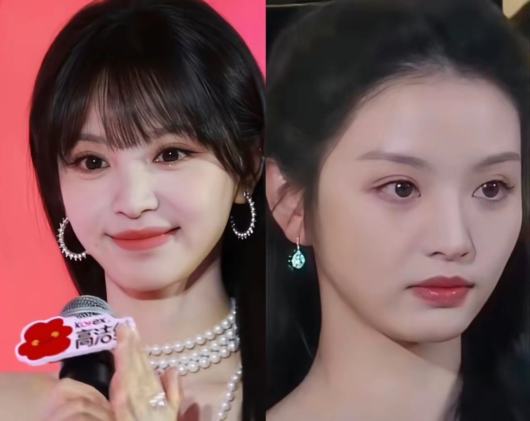 真的没想到刘海对颜值影响这么大！有刘海的田曦薇辨识度直接拉满，不仅显得眼睛又大又